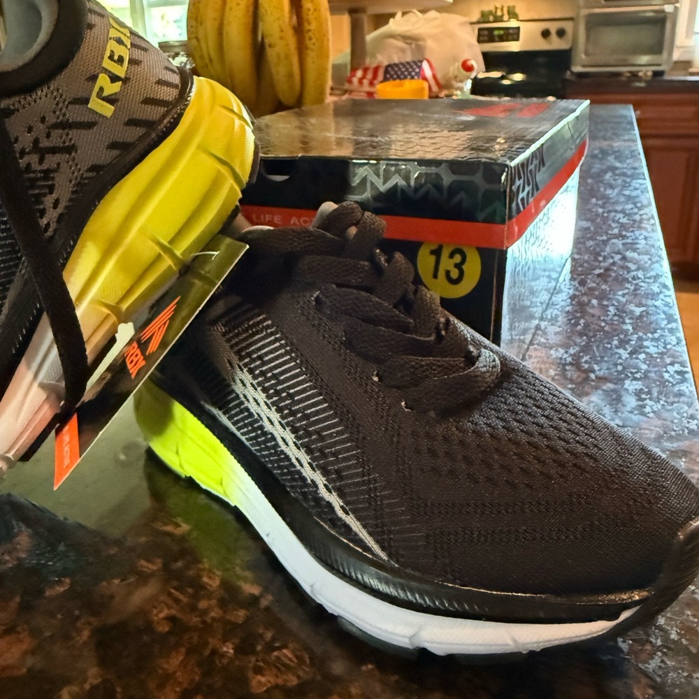 Reebok Active Black and Yellow Shoes